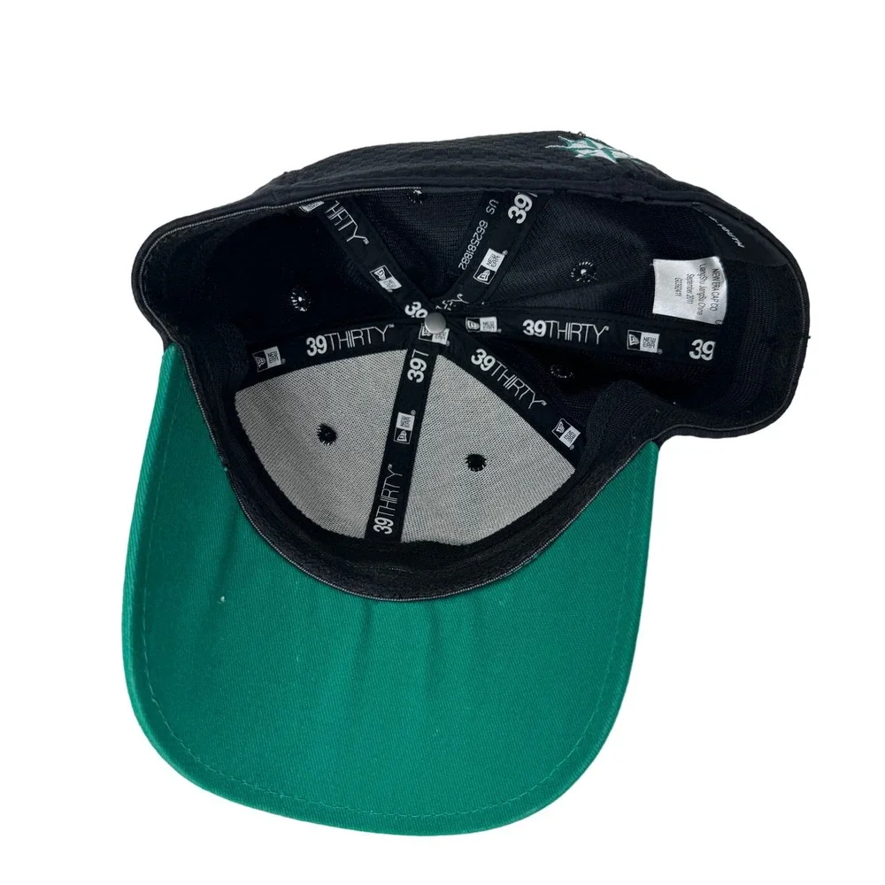 New Era MLB Seattle Mariners Fitted Hat 39THIRTY Embroidered Logo Black Youth OS
